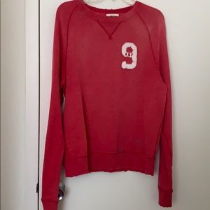 COPY - Red Abercrombie crew neck sweater